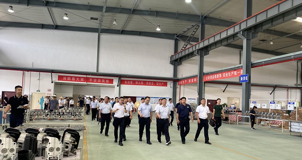 Jingmen Party Committee Secretary Wang Qiyang and other leaders inspected Eagle Power5